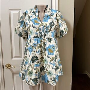 THML colorful print short Dress, med